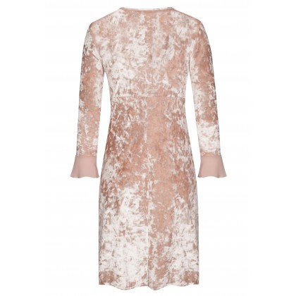Elegantes Samtkleid LIA mit romantischen Volantsärmeln /