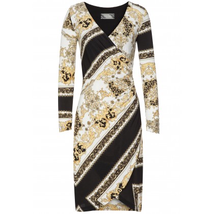 Edles Kleid MAYA mit stilvollem Allover-Muster /