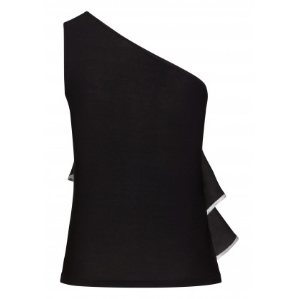 Edles Top SELINA mit modischem One-Shoulder Träger /