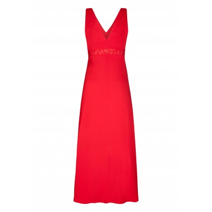 Edles Maxikleid AMBRA mit feinen Spitzen-Details /