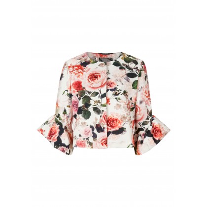 Bezaubernder Blazer GILIA mit stilvollem Blumen-Dessin /