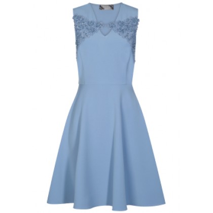 Edles Kleid PERSIA mit modischen Stickereien /