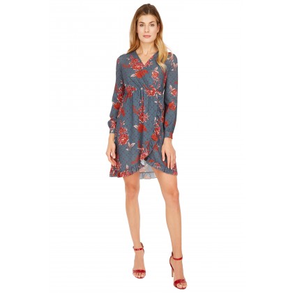 NICOWA – Raffiniertes Minikleid ICRISTA mit Blumenmuster /