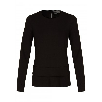 NICOWA – Sweatshirt Oberteil OGENIA mit Rüschendetails /