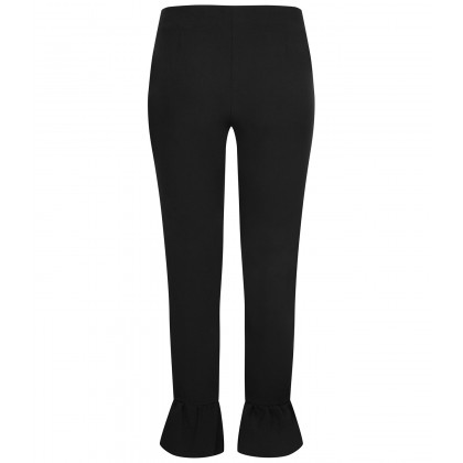 NICOWA - Verkürzte Hose NILLIDE mit Volants-Details /