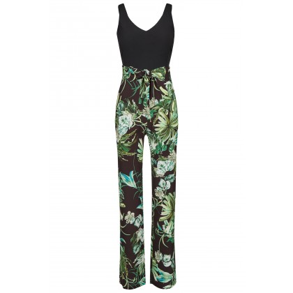 NICOWA – Modischer Jumpsuit CORSOLA mit stilvollem Dschungelmuster /