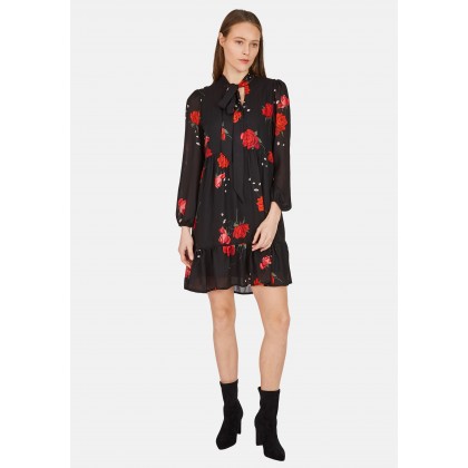 Verspieltes Mini-Kleid mit langen Ärmeln - RONOSA /
