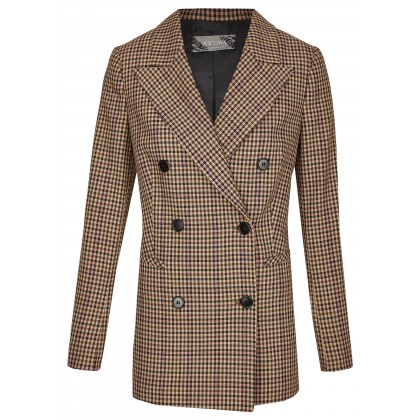 Long-Blazer mit doppelreihiger Knopfleiste – BEGONIWA /