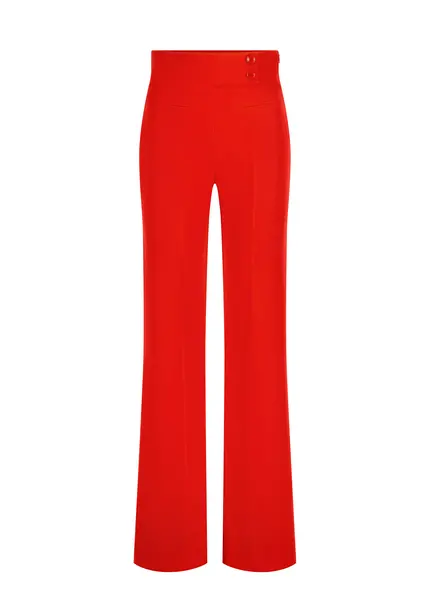 Nicowa Timeless Marlene trousers with creases - COREANA in REDarticle number NC6A12008014E-047