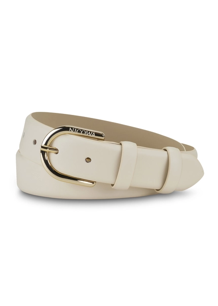 Nicowa Classic leather belt - COLANI in CREAMarticle number NC7A21101012E-072