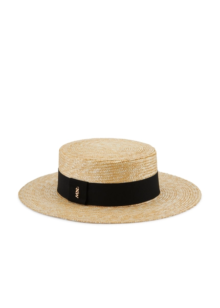 Nicowa Boater straw hat with band - MONTAPINO in Beigearticle number NC8A11601010E-138