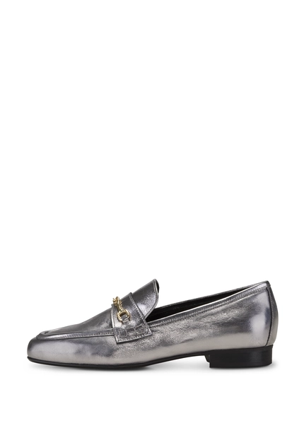 Nicowa Classic loafer with metal application MOCASO in SILVERarticle number NC8A21503031E-088