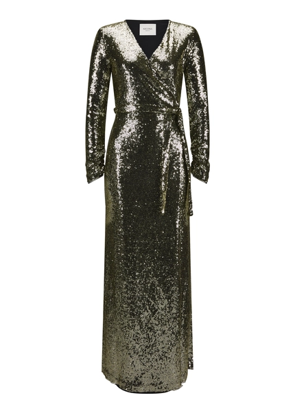 Nicowa Maxi sequin wrap dress - MILOWA in GOLDarticle number NC8A22011023E-131