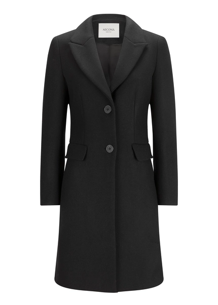 Nicowa Classic wool coat - CAPPOWA in BLACKarticle number NC8A22402019E-002