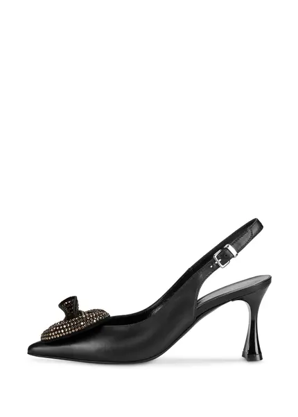 Nicowa Flower-adorned slingback pumps FLONAWIA in BLACKarticle number NC9A12702019E-002