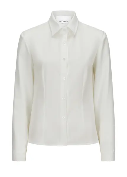 Nicowa Fitted shirt with shoulder pads - CAMIWA in WHITEarticle number NC9A22404011E-004