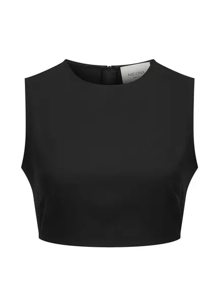 Nicowa Cropped Twill Top - LOWICA in BLACKarticle number NC9A24006019E-002